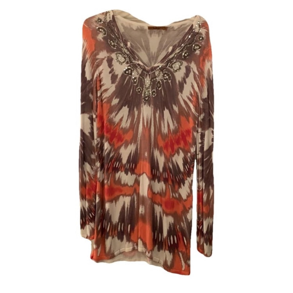 NWOT Bellini embellished tunic sweater